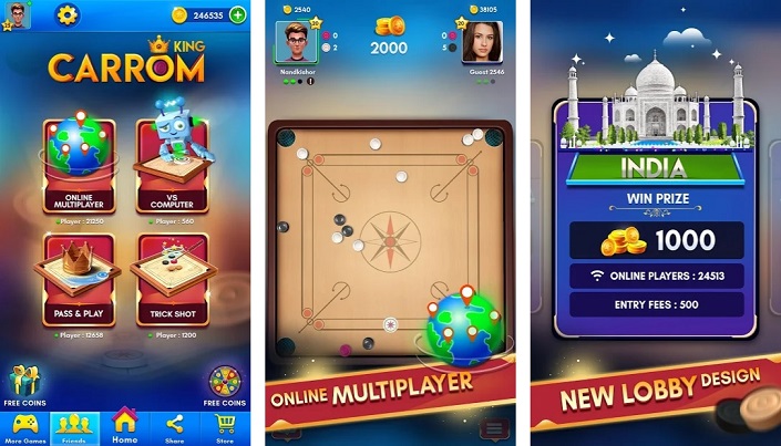 Carrom King Best Online Carrom Board Pool Game Mobile And